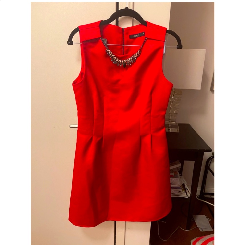 G2000 Red Dress with Necklace